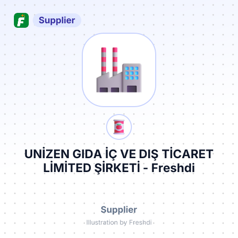UNİZEN GIDA İÇ VE DIŞ TİCARET LİMİTED ŞİRKETİ – summary card, no photo uploaded yet