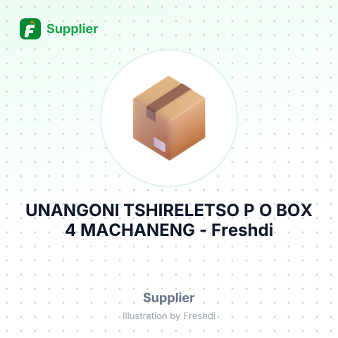 UNANGONI TSHIRELETSO P O BOX 4 MACHANENG – summary card, no photo uploaded yet