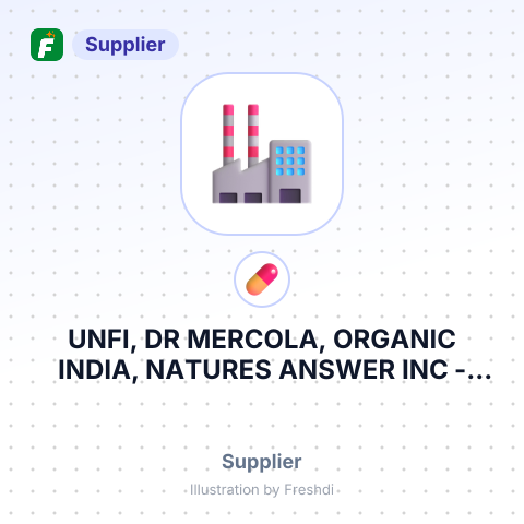 UNFI, DR MERCOLA, ORGANIC INDIA, NATURES ANSWER INC – summary card, no photo uploaded yet