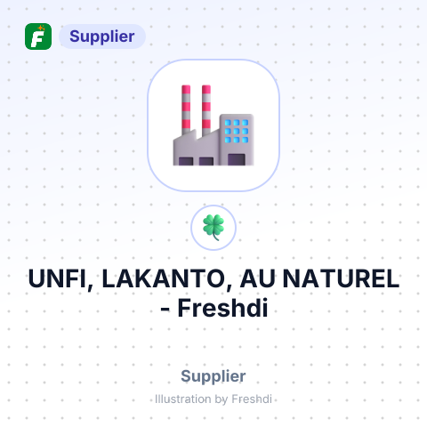 UNFI, LAKANTO, AU NATUREL – summary card, no photo uploaded yet
