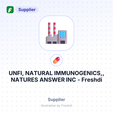 UNFI, NATURAL IMMUNOGENICS,, NATURES ANSWER INC – summary card, no photo uploaded yet