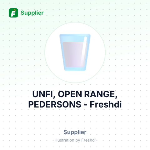 UNFI, OPEN RANGE, PEDERSONS – summary card, no photo uploaded yet