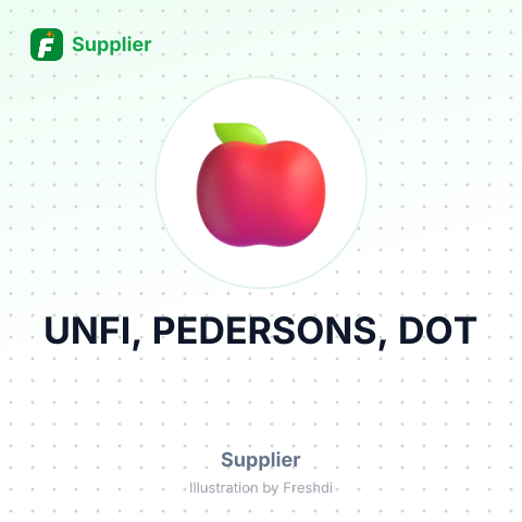 UNFI, PEDERSONS, DOT – summary card, no photo uploaded yet