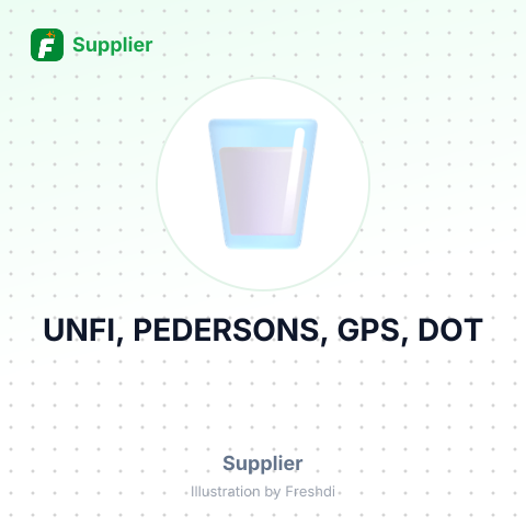 UNFI, PEDERSONS, GPS, DOT – summary card, no photo uploaded yet