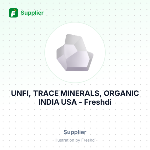 UNFI, TRACE MINERALS, ORGANIC INDIA USA – summary card, no photo uploaded yet