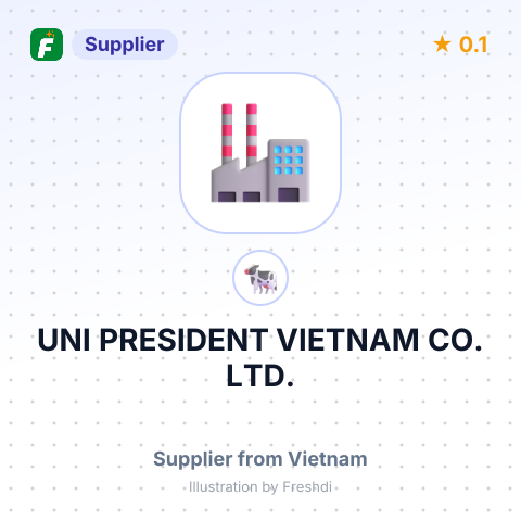 UNI PRESIDENT VIETNAM CO.,LTD. – summary card, no photo uploaded yet