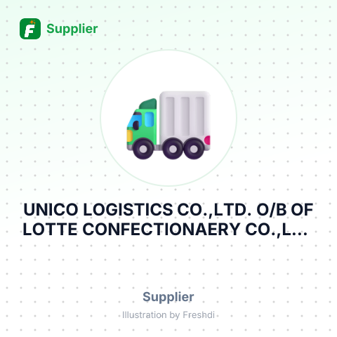 UNICO LOGISTICS CO.,LTD. O/B OF LOTTE CONFECTIONAERY CO.,LTD – summary card, no photo uploaded yet