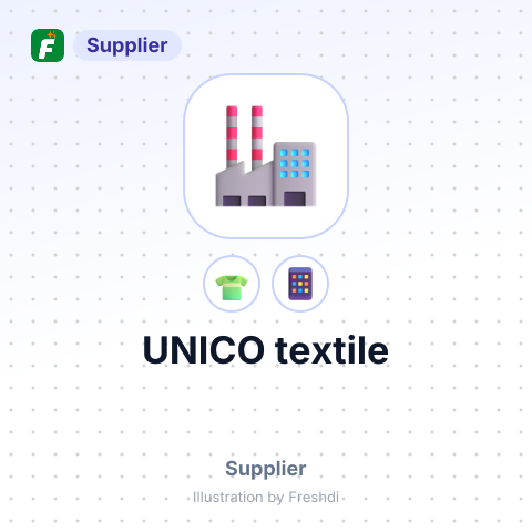 UNICO textile – summary card, no photo uploaded yet