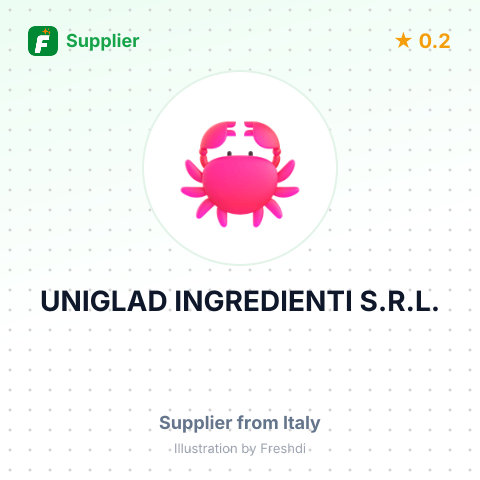 UNIGLAD INGREDIENTI S.R.L. – summary card, no photo uploaded yet
