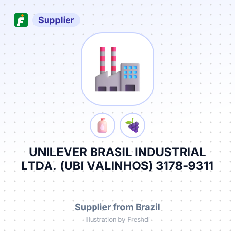 UNILEVER BRASIL INDUSTRIAL LTDA. (UBI VALINHOS) 3178-9311 – summary card, no photo uploaded yet