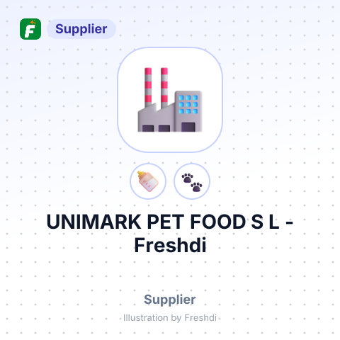 UNIMARK PET FOOD S L – summary card, no photo uploaded yet