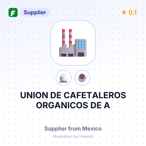 UNION DE CAFETALEROS ORGANICOS DE A – summary card, no photo uploaded yet