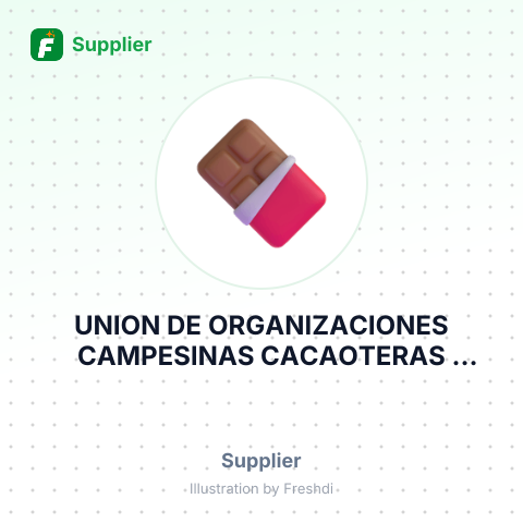 UNION DE ORGANIZACIONES CAMPESINAS CACAOTERAS UNOCACE – summary card, no photo uploaded yet