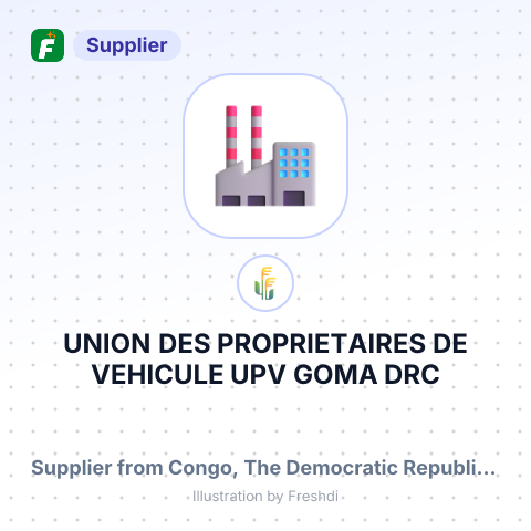 UNION DES PROPRIETAIRES DE VEHICULE UPV GOMA DRC – summary card, no photo uploaded yet