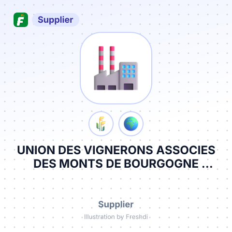 UNION DES VIGNERONS ASSOCIES DES MONTS DE BOURGOGNE ЧЕРЕЗ SIA ATLAS – summary card, no photo uploaded yet