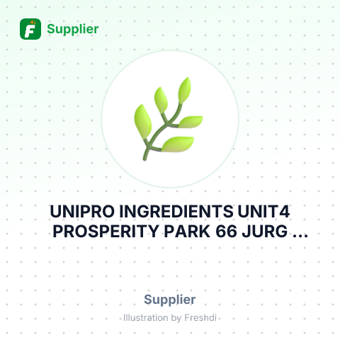 UNIPRO INGREDIENTS UNIT4 PROSPERITY PARK 66 JURG STREET HENNOSPARK SOUTH AFRICA – summary card, no photo uploaded yet