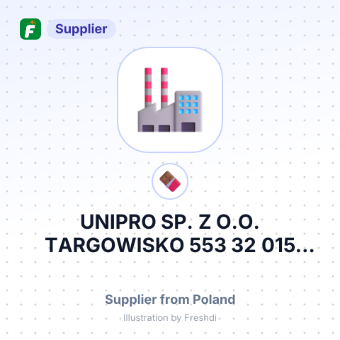 UNIPRO SP. Z O.O. TARGOWISKO 553 32 015 KLAJ – summary card, no photo uploaded yet