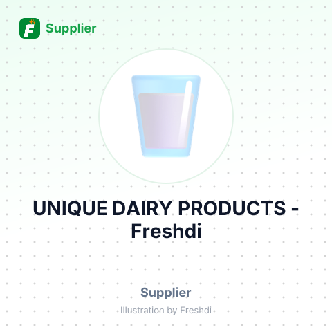 UNIQUE DAIRY PRODUCTS – summary card, no photo uploaded yet