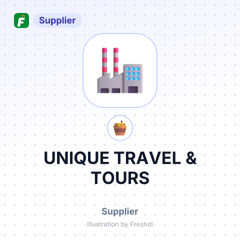 UNIQUE TRAVEL & TOURS – summary card, no photo uploaded yet