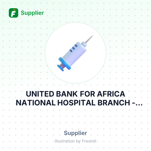 UNITED BANK FOR AFRICA NATIONAL HOSPITAL BRANCH – summary card, no photo uploaded yet