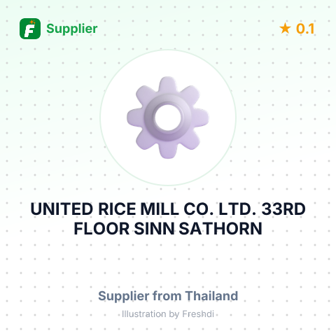 UNITED RICE MILL CO., LTD. 33RD FLOOR SINN SATHORN TOWER, – summary card, no photo uploaded yet