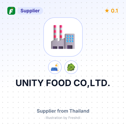 UNITY FOOD CO,LTD. – summary card, no photo uploaded yet