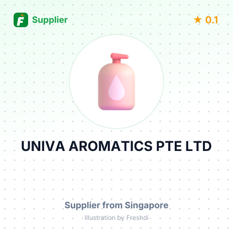 UNIVA AROMATICS PTE LTD – summary card, no photo uploaded yet