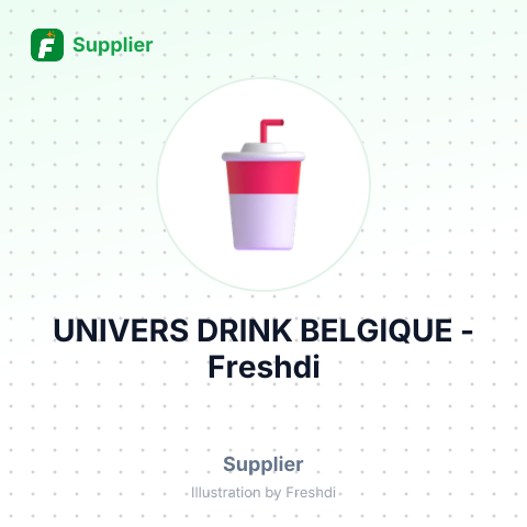 UNIVERS DRINK BELGIQUE – summary card, no photo uploaded yet