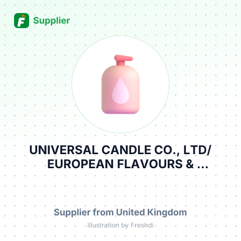 UNIVERSAL CANDLE CO., LTD/EUROPEAN FLAVOURS & FRAGRANCES – summary card, no photo uploaded yet