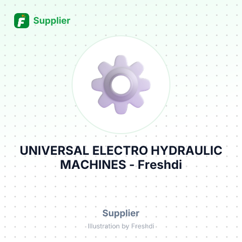 UNIVERSAL ELECTRO HYDRAULIC MACHINES – summary card, no photo uploaded yet