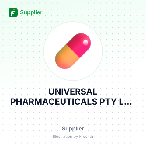 UNIVERSAL PHARMACEUTICALS PTY LTD – summary card, no photo uploaded yet