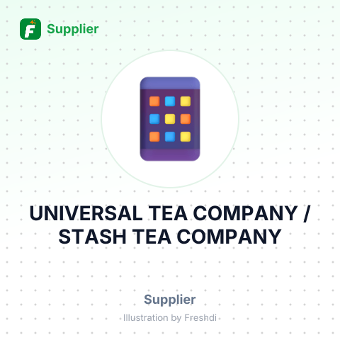UNIVERSAL TEA COMPANY / STASH TEA COMPANY – summary card, no photo uploaded yet