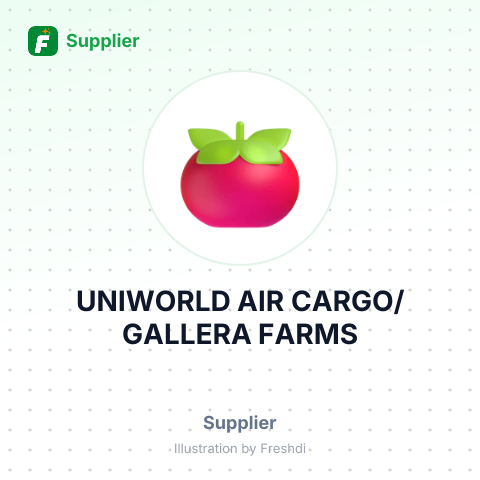 UNIWORLD AIR CARGO/GALLERA FARMS – summary card, no photo uploaded yet