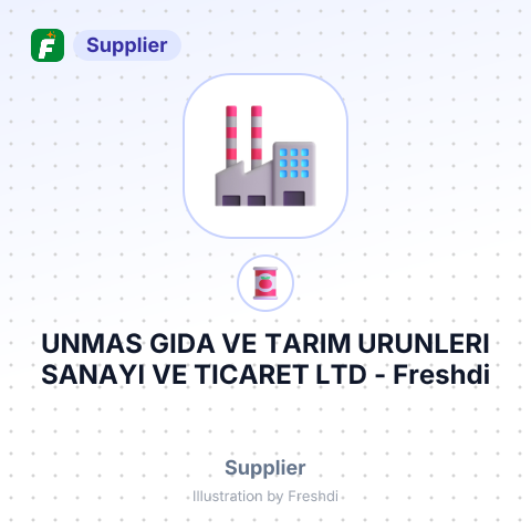 UNMAS GIDA VE TARIM URUNLERI SANAYI VE TICARET LTD – summary card, no photo uploaded yet
