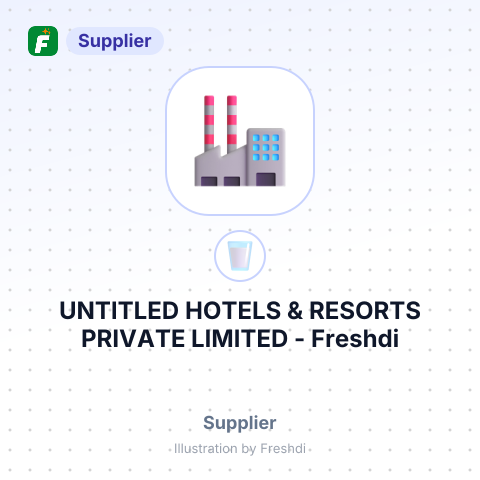 UNTITLED HOTELS & RESORTS PRIVATE LIMITED – summary card, no photo uploaded yet