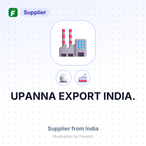 UPANNA EXPORT INDIA. – summary card, no photo uploaded yet