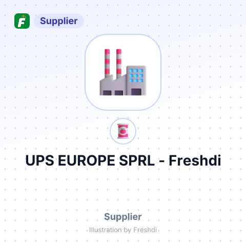 UPS EUROPE SPRL – summary card, no photo uploaded yet