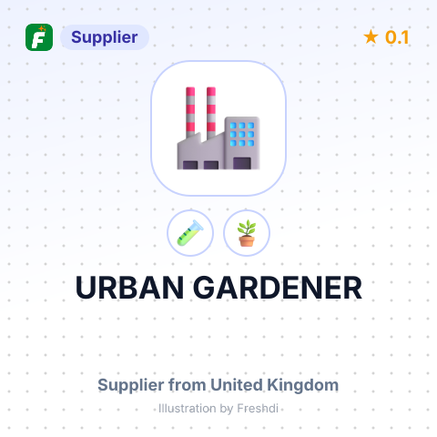 URBAN GARDENER – summary card, no photo uploaded yet