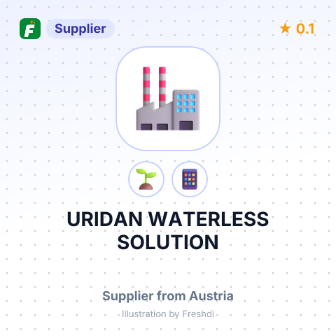 URIDAN WATERLESS SOLUTION – summary card, no photo uploaded yet
