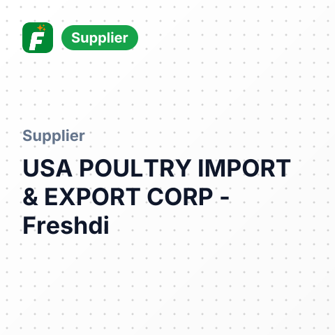 USA POULTRY IMPORT & EXPORT CORP – summary card, no photo uploaded yet