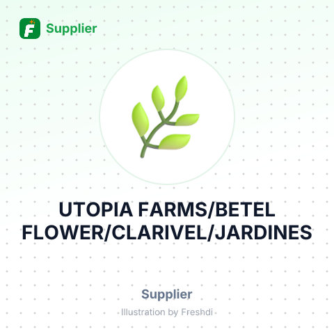 UTOPIA FARMS/BETEL FLOWER/CLARIVEL/JARDINES – summary card, no photo uploaded yet
