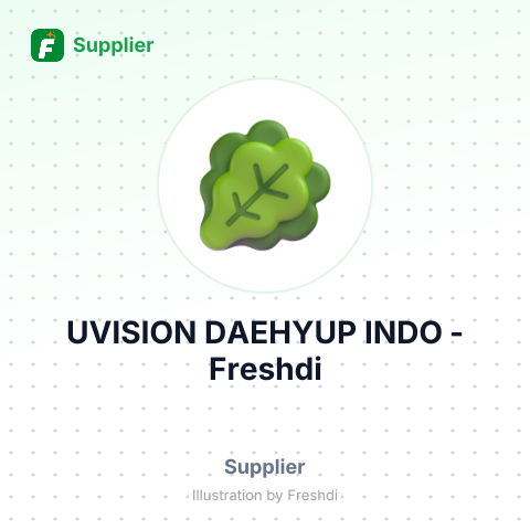 UVISION DAEHYUP INDO – summary card, no photo uploaded yet