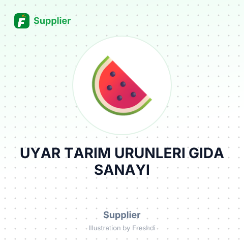 UYAR TARIM URUNLERI GIDA SANAYI – summary card, no photo uploaded yet
