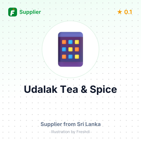 Udalak Tea & Spice  – summary card, no photo uploaded yet