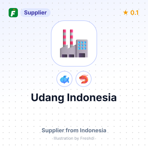 Udang Indonesia  – summary card, no photo uploaded yet
