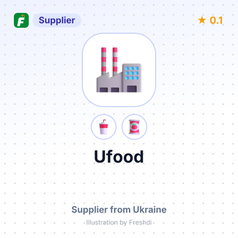 Ufood  – summary card, no photo uploaded yet