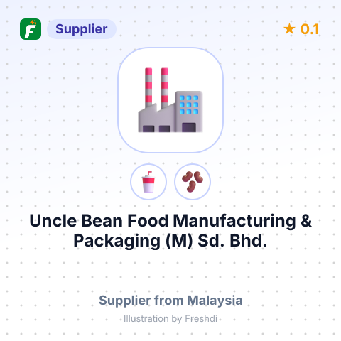 Uncle Bean Food Manufacturing & Packaging (M) Sd. Bhd.  – summary card, no photo uploaded yet
