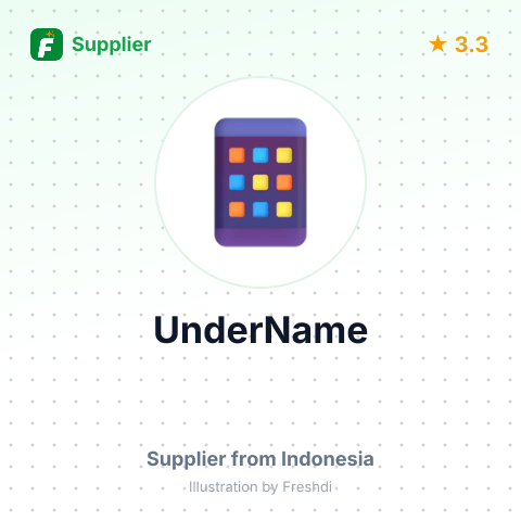 UnderName – summary card, no photo uploaded yet