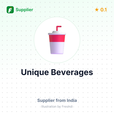 Unique Beverages  – summary card, no photo uploaded yet