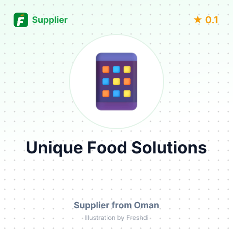Unique Food Solutions – summary card, no photo uploaded yet